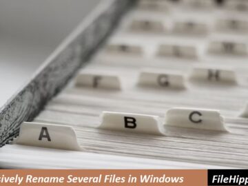 How to Massively Rename Several Files in Windows